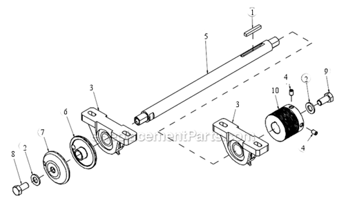 Page G Diagram and Parts List for CX-3 Robin Engine MK Diamond Concrete Saw